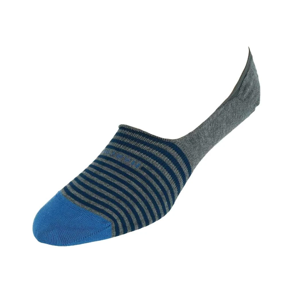 Grey Stripe Invisible Touch No-Show Socks - Marcoliani 5 Grey Stripe Invisible Touch No-Show Socks - Marcoliani - Image 3