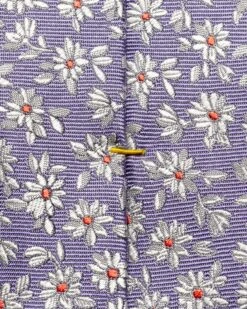 Purple Floral Silk Tie - Eton 7 Purple Floral Silk Tie - Eton -ETON Store mid purple playful floral print 2022 09 09T135034622Z 2