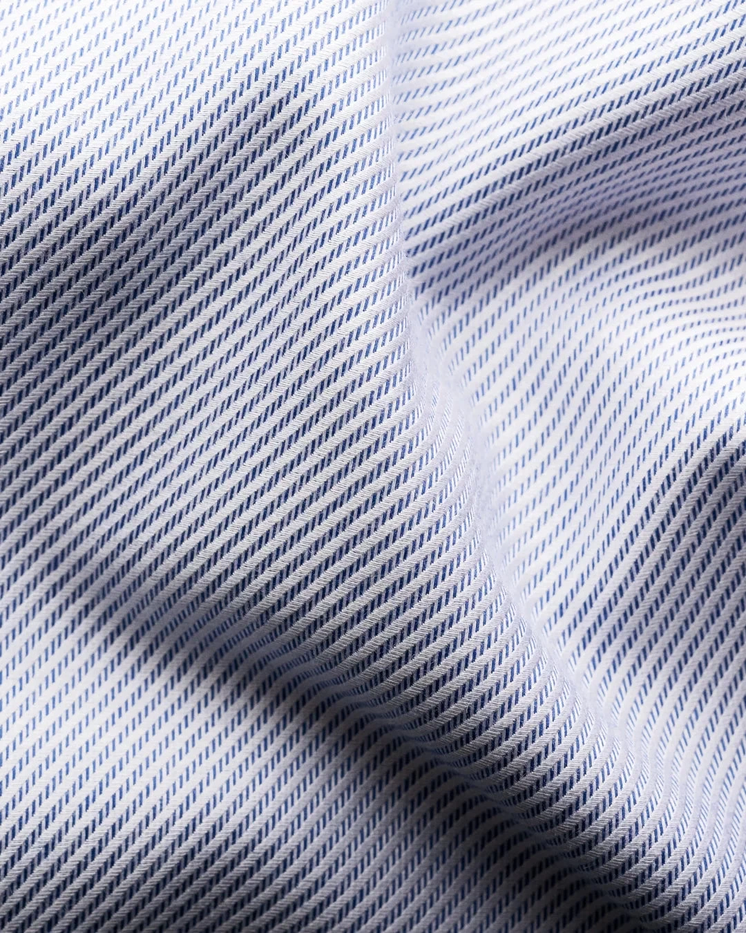 Navy Blue Twill Cotton-Tencel Slim Fit Shirt - ETON 5 Navy Blue Twill Cotton-Tencel Slim Fit Shirt - ETON - Image 3