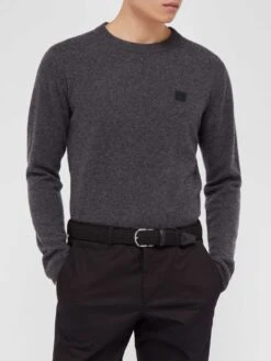 Black Solid Woven Elastic Belt - Anderson's -ETON Store outfit 1177562 1 zoom