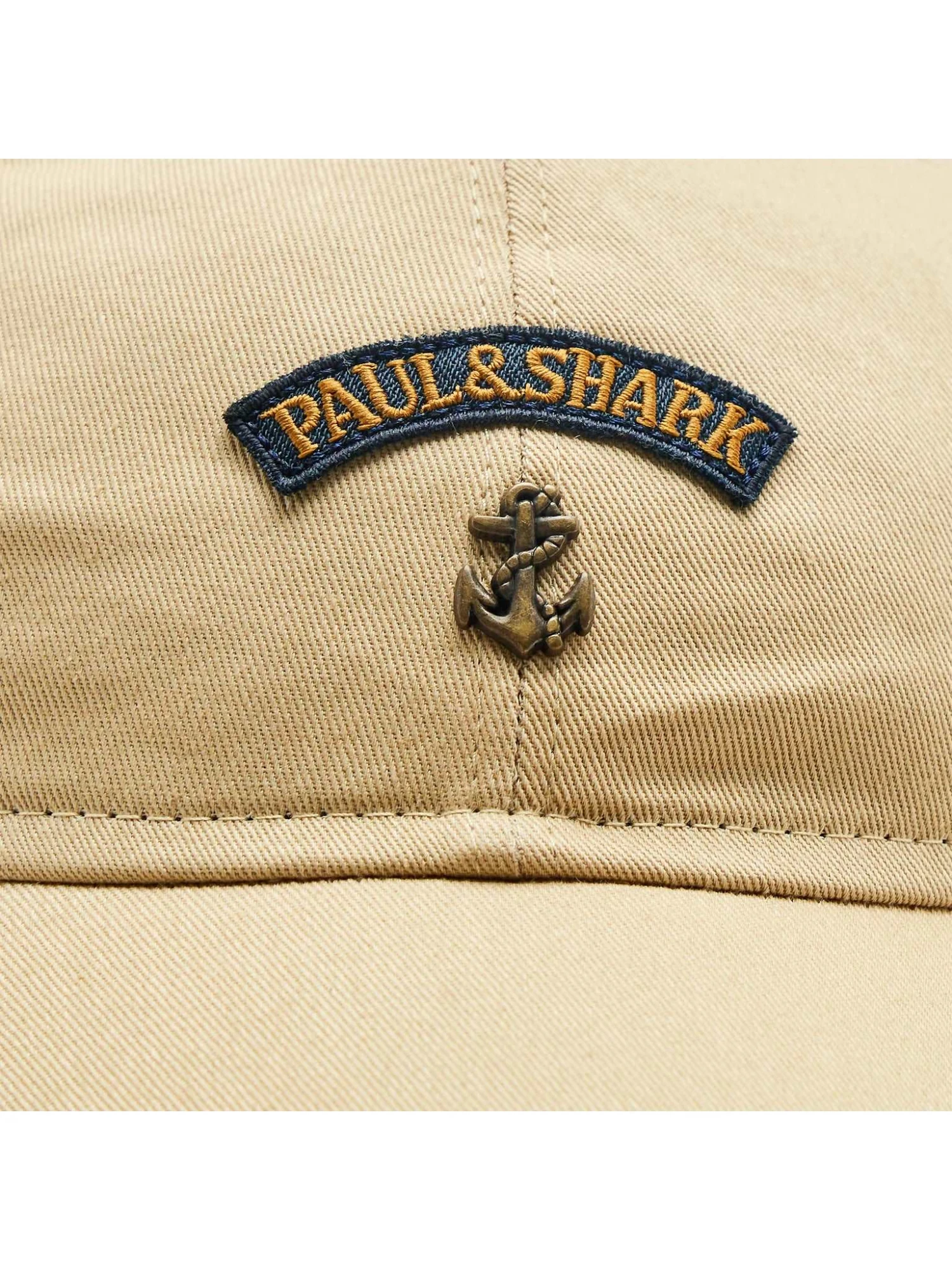 Paul&Shark Beige Italian Cotton Nautical Baseball Cap - PAUL & SHARK 5 Paul&Shark Beige Italian Cotton Nautical Baseball Cap - PAUL & SHARK - Image 3
