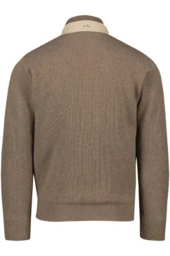 Paul&Shark Tan Wool And Goat Suede Waterproof Hybrid Jacket - PAUL & SHARK (RIVIERA) 22 Paul&Shark Tan Wool And Goat Suede Waterproof Hybrid Jacket - PAUL & SHARK (RIVIERA) -ETON Store paul shark outdoorvest bruin virgin wol wijde fit 1