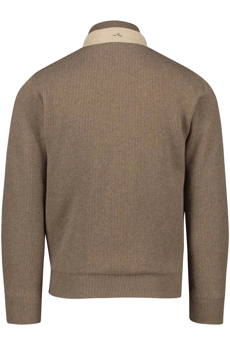 Paul&Shark Tan Wool And Goat Suede Waterproof Hybrid Jacket - PAUL & SHARK (RIVIERA) 11 Paul&Shark Tan Wool And Goat Suede Waterproof Hybrid Jacket - PAUL & SHARK (RIVIERA) - Image 9