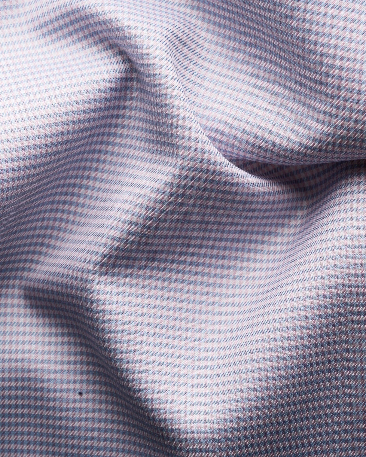 Pink Houndstooth Cotton & Tencel Contemporary Fit Shirt - ETON 7 Pink Houndstooth Cotton & Tencel Contemporary Fit Shirt - ETON - Image 5
