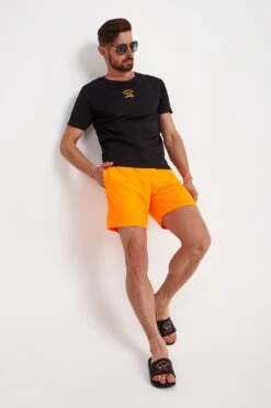 Paul&Shark Orange Swim Shorts W/ Reflective Logo - PAUL & SHARK -ETON Store pol pl Szorty Kapielowe PAUL SHARK 62893 1