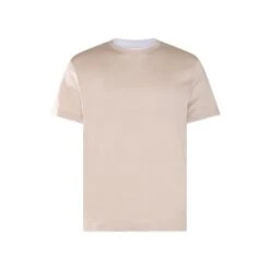 Beige Double-Collared Crew Neck Cotton T-Shirt - ELEVENTY PLATINUM 11 Beige Double-Collared Crew Neck Cotton T-Shirt - ELEVENTY PLATINUM -ETON Store product3zws