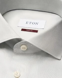 Light Green Signature Twill Contemporary Fit Shirt - ETON Archive Collection -ETON Store signature twill shirt 2023 11 30T131050854Z