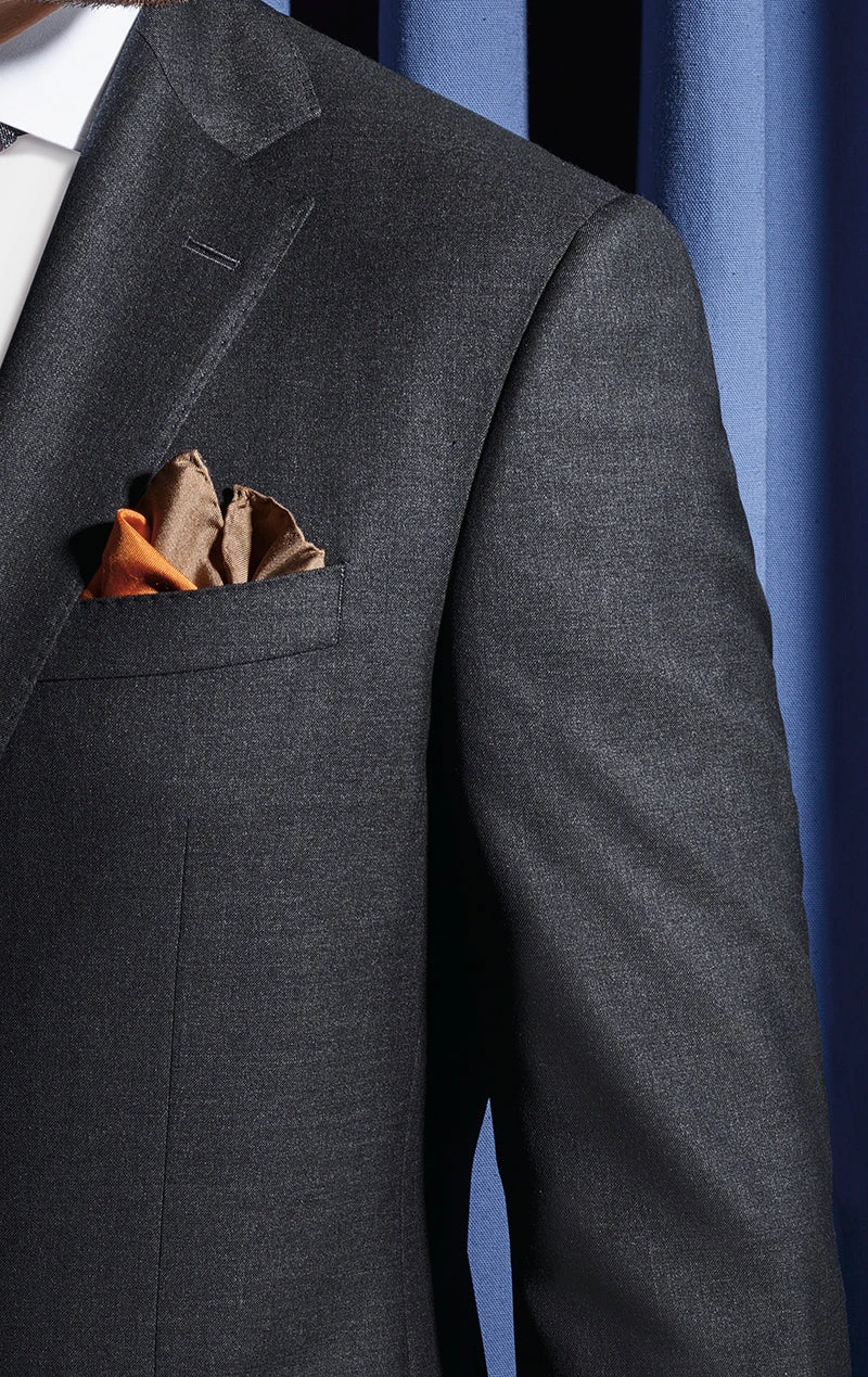 Dark Gray Neat Century Classic Fit Wool Suit- Jack Victor 4 Dark Gray Neat Century Classic Fit Wool Suit- Jack Victor - Image 2