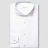 White Solid Elevated Cotton-Linen Slim Fit Shirt - ETON 1 White Solid Elevated Cotton-Linen Slim Fit Shirt - ETON -ETON Store solid cotton linen shirt 2023 05 03T2226059Z