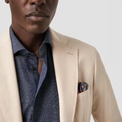 Navy Blue Solid Cotton-Linen Slim Fit Shirt - ETON 14 Navy Blue Solid Cotton-Linen Slim Fit Shirt - ETON -ETON Store solid navy cotton linen shirt 2024 01 18T07504932Z