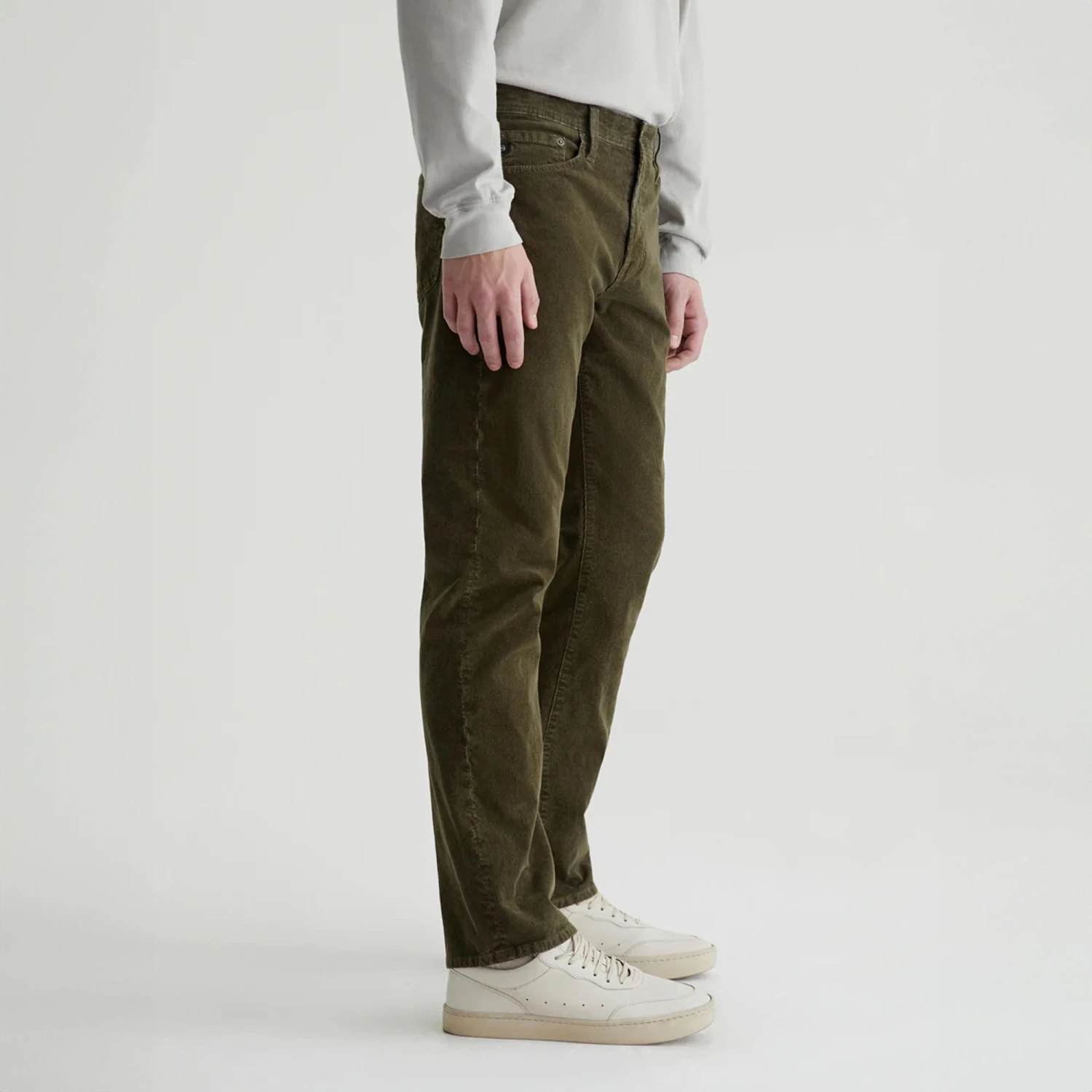 Sulfur Dried Cedar (Green) Sueded Tellis Modern Slim Fit Pants - AG Jeans 4 Sulfur Dried Cedar (Green) Sueded Tellis Modern Slim Fit Pants - AG Jeans - Image 2