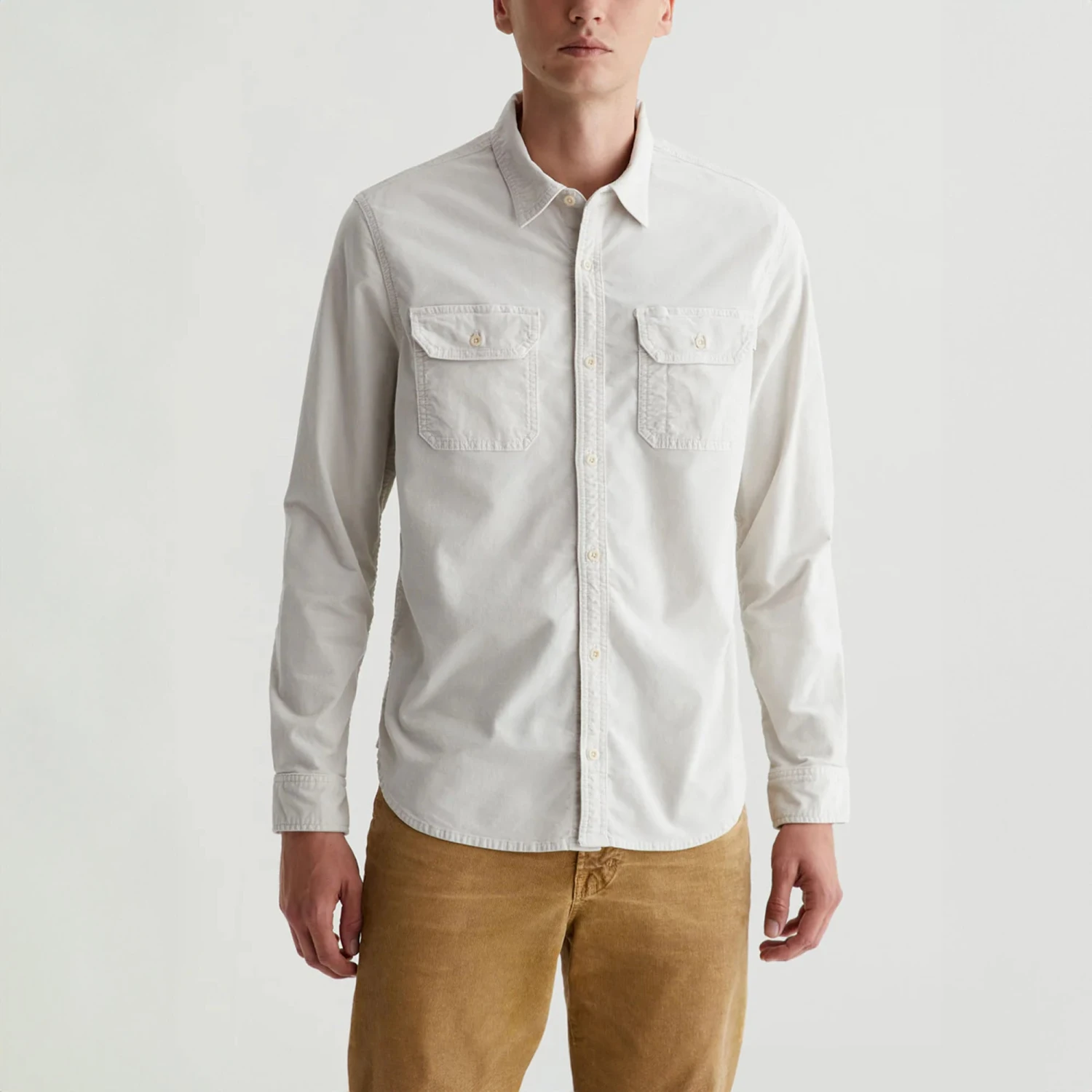 Aiden Pebble Creek Velvet Stretch Corduroy Overshirt - AG 3 Aiden Pebble Creek Velvet Stretch Corduroy Overshirt - AG