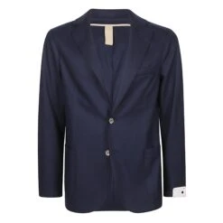 Navy Blue Wool-Blend Contemporary Sport Jacket - ELEVENTY