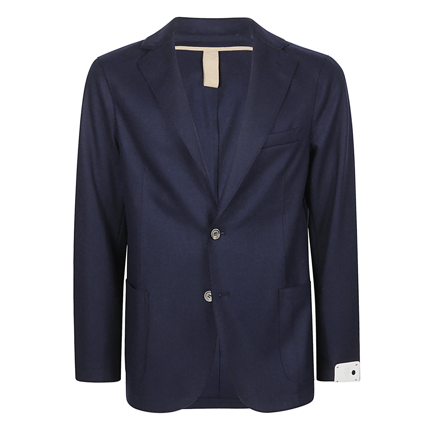 Navy Blue Wool-Blend Contemporary Sport Jacket - ELEVENTY 3 Navy Blue Wool-Blend Contemporary Sport Jacket - ELEVENTY
