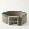 Taupe Nubuck Soft Suede Leather Belt - Anderson's 2 Taupe Nubuck Soft Suede Leather Belt - Anderson's -ETON Store w2000 q80
