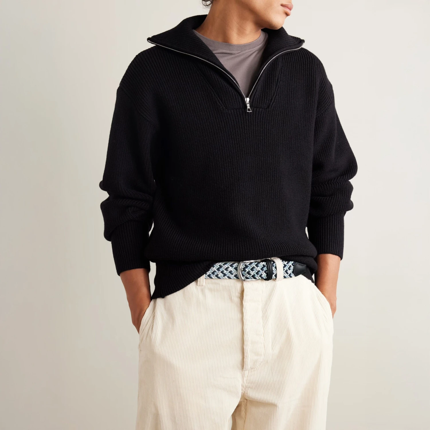 Blue Multicolour Woven Belt - Anderson's 7 Blue Multicolour Woven Belt - Anderson's - Image 5