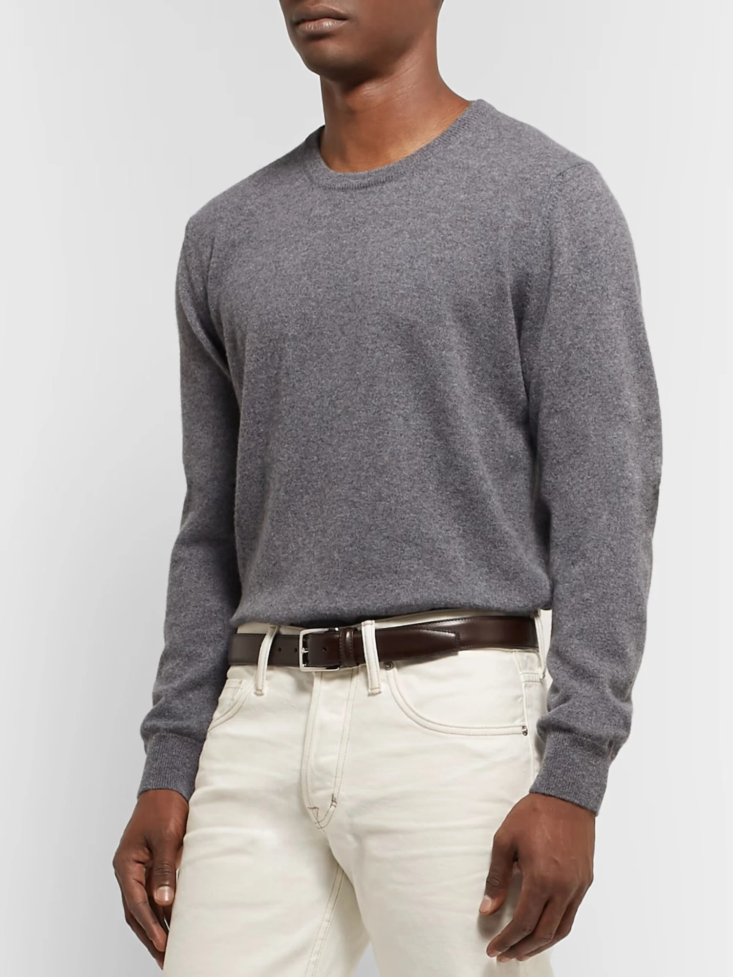 Nappa Calf Brown Leather Belt - Anderson's 5 Nappa Calf Brown Leather Belt - Anderson's - Image 3