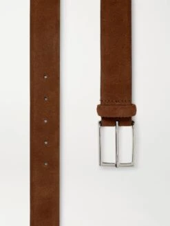 Mid Brown Suede Belt With Squared Buckle - Anderson's 8 Mid Brown Suede Belt With Squared Buckle - Anderson's -ETON Store w2000 q80 40be076c a98d 49d0 b1b4 77714a5a0a7c