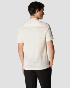 Off-White Knit Collar Filo Di Scozia Polo Shirt - ETON 10 Off-White Knit Collar Filo Di Scozia Polo Shirt - ETON -ETON Store white knit jacquard 2023 05 03T211558986Z