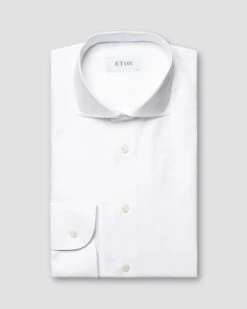 White Solid Signature Oxford Contemporary Fit Shirt - ETON