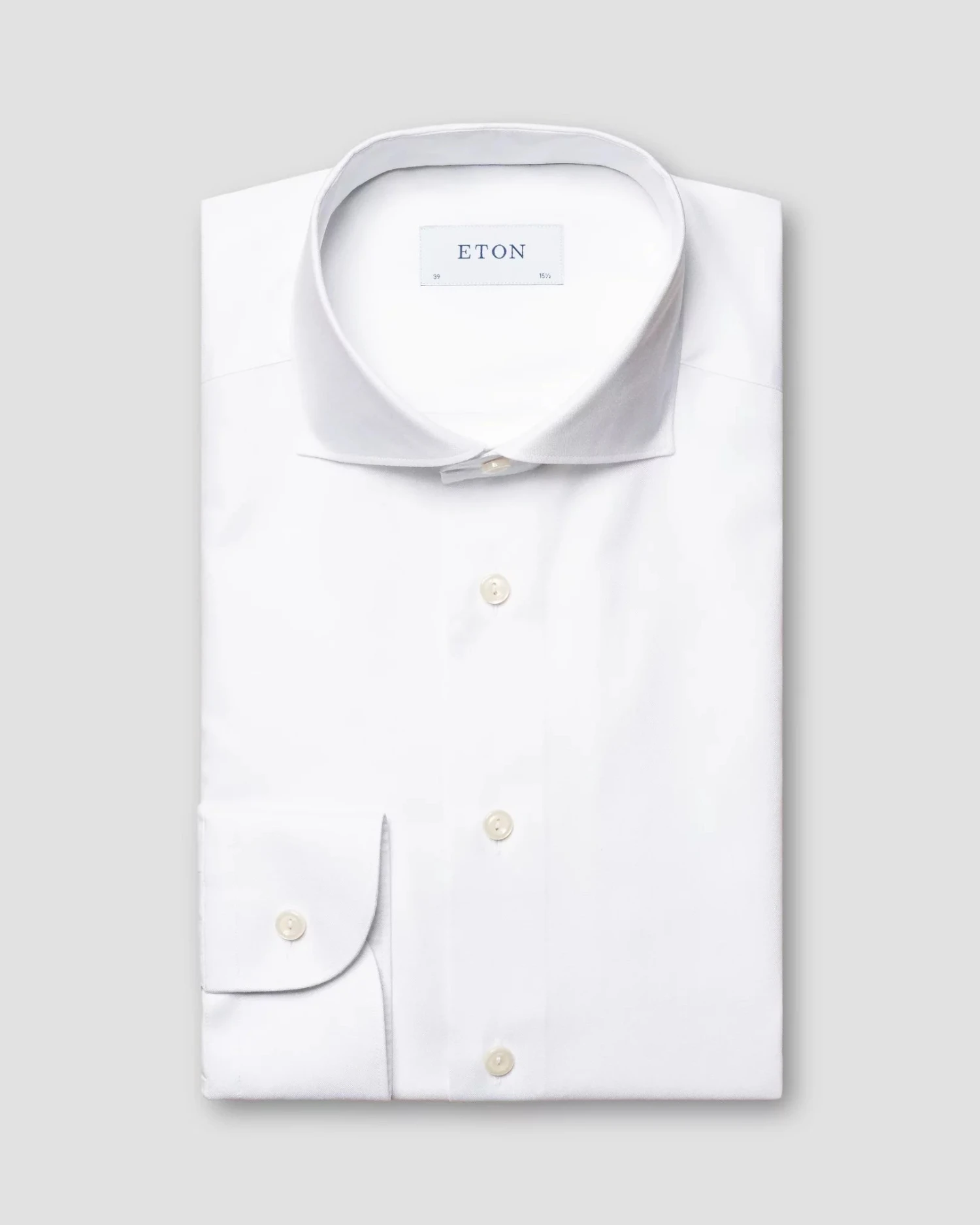 White Solid Signature Oxford Contemporary Fit Shirt - ETON 3 White Solid Signature Oxford Contemporary Fit Shirt - ETON