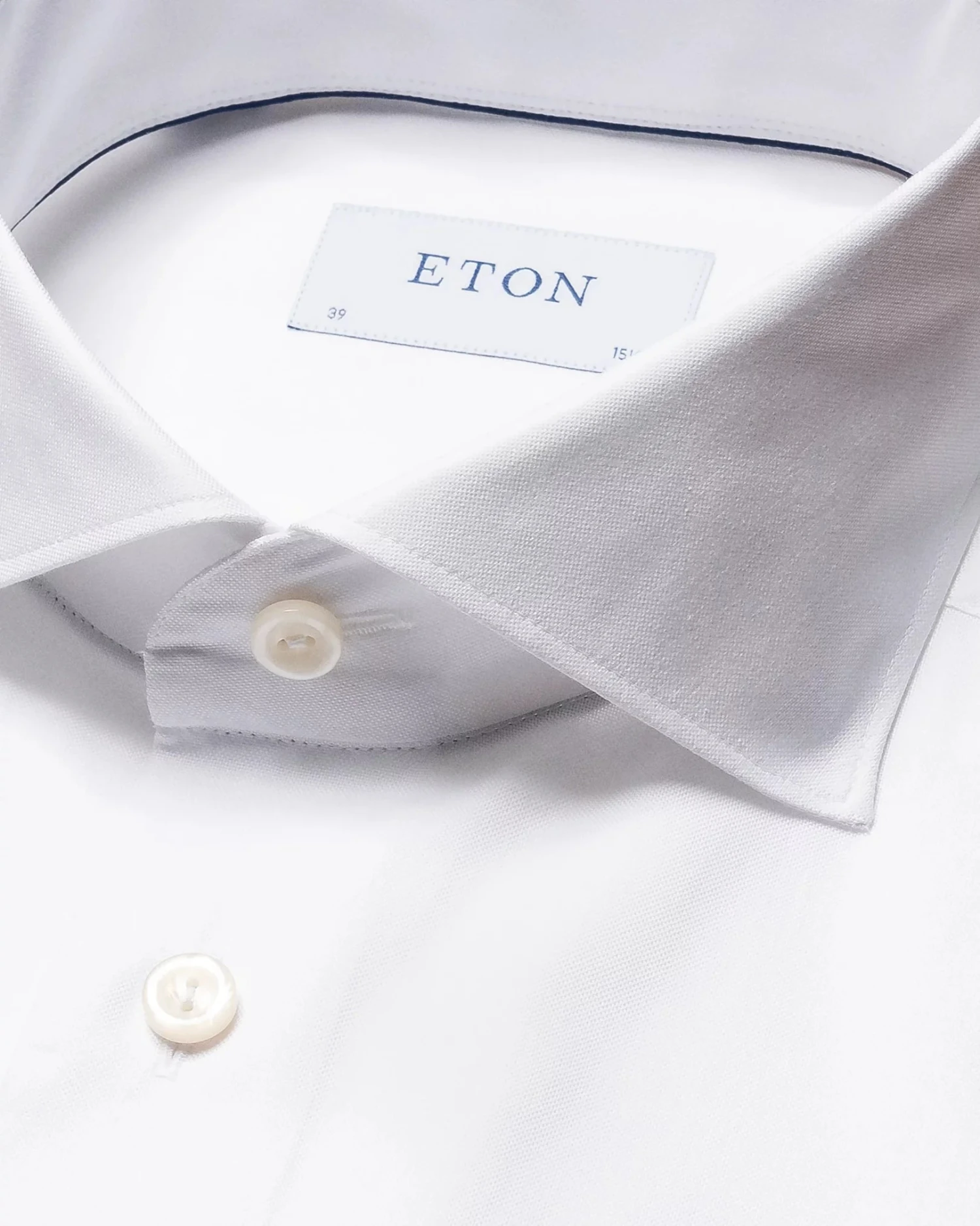 White Solid Signature Oxford Contemporary Fit Shirt - ETON 5 White Solid Signature Oxford Contemporary Fit Shirt - ETON - Image 3