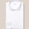 White Signature Twill Slim Fit- ETON -ETON Store white signature twill wide spread rounded 2022 10 06T15063325Z