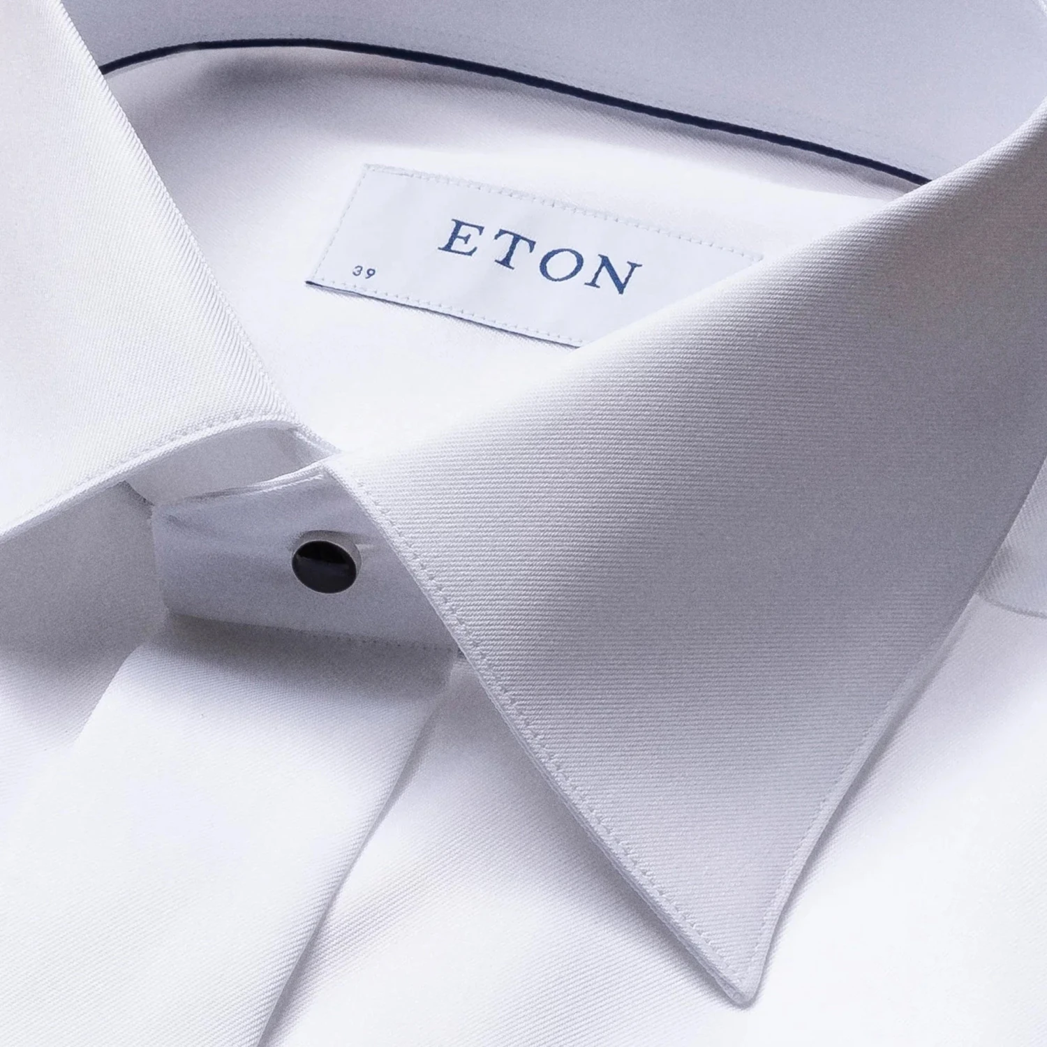 Stenströms White Signature Twill Fly-Front Contemporary Fit Tuxedo Shirt - ETON 4 Stenströms White Signature Twill Fly-Front Contemporary Fit Tuxedo Shirt - ETON - Image 2