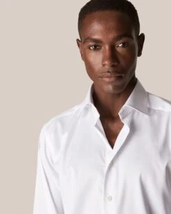 White Signature Twill Contemporary Fit Dress Shirt - ETON 20 White Signature Twill Contemporary Fit Dress Shirt - ETON -ETON Store white signature twill shirt 16