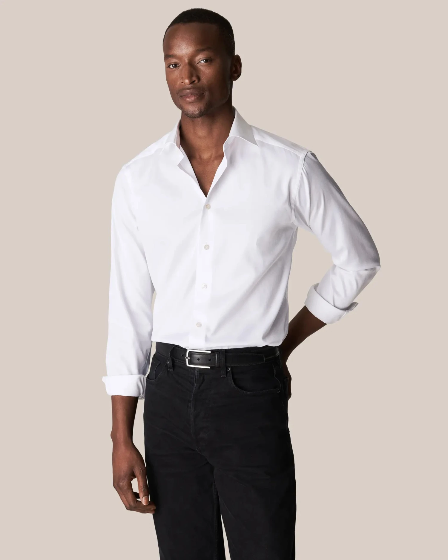 White Signature Twill Contemporary Fit Dress Shirt - ETON 7 White Signature Twill Contemporary Fit Dress Shirt - ETON - Image 5